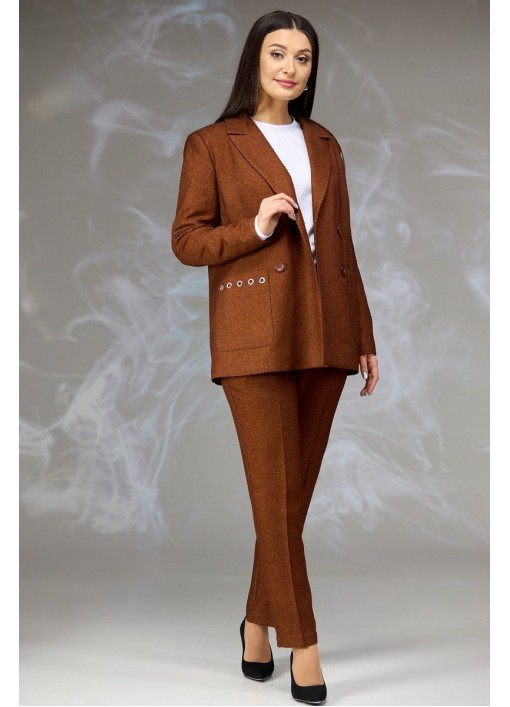 Брючный костюм Angelina & Сompany 624 коричневый