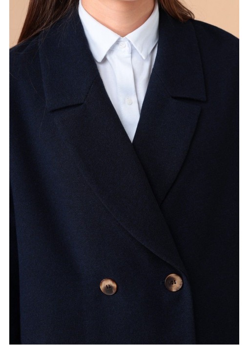 Женское пальто Линия Л А-1899 темно-синий
